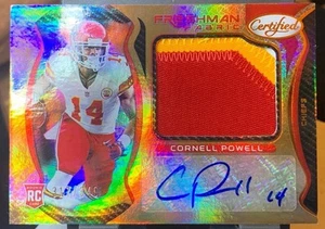 Certificado Panini 2021 - Freshman Fabric Mirror Signatures Cornell Powell #240... - Imagen 1 de 2