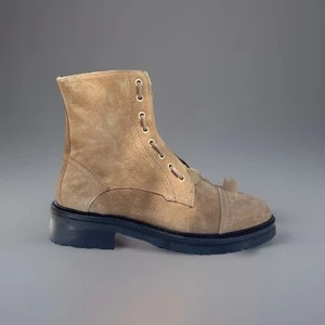 Neue braune Wildleder-Kampfstiefel von Allsaints Größe 38 - Bild 1 von 10
