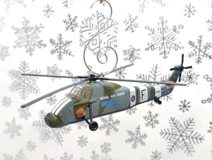 Westland Wessex Helicopter RAF 28 Squadron Royal Air Christmas Ornament HC2 - Picture 1 of 7