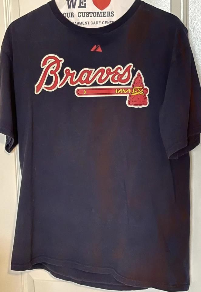 Camiseta azul grande de béisbol de los Atlanta Braves Jason Heyward para hombre MLB Foto 1 de 3