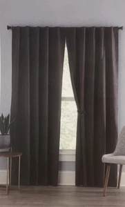Style Selections 84" Taupe Verdunkelung Thermo Gefüttert Rückenlasche Einzelner Vorhang - Bild 1 von 2