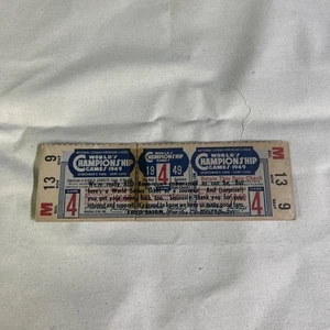 1949 World Series Phantom Ticket St. Louis Cardinals Game 4 - Picture 1 of 12