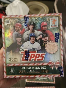2025 Topps Holiday Baseball Factory Sealed Mega Box 🔥🔥🔥 Autogramme finden!?  - Bild 1 von 4