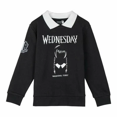 Sudadera Infantil Wednesday Gris oscuro - Imagen 1 de 4