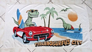 Tyrannosurfus City Beach Towel - Goals USA - 31" x 55" - Picture 1 of 3