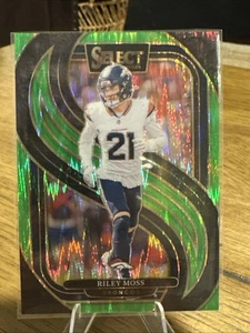 2024 Panini Select Premier Level Riley Moss #190 verde neón Shock Prizm/499 - Imagen 1 de 3