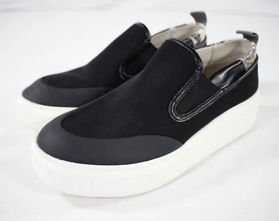 Franco Sarto Zapatos Para Mujer 7 Lazer Sin Cordones Plataforma Tenis Piel de Serpiente Negros Foto 1 de 4