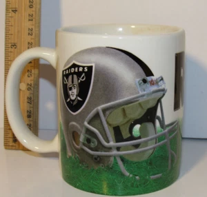 AS IS OAKLAND RAIDERS calcio 12 oz TAZZA TAZZA CAFFÈ design casco ceramica bianca - Foto 1 di 4