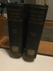 Shorter Oxford English Dictionary 2 Vols - 1st Editions 3rd Printing 1933