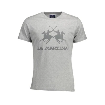 LA MARTINA Polo Argentino t-shirt polo maglietta top maglietta con logo uomo - Immagine 1 di 2