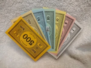 Juego personalizado de 7 dinero Monopoly con barra de plata pura laminada de 1 gr .999. ¡Único!! - Imagen 1 de 3