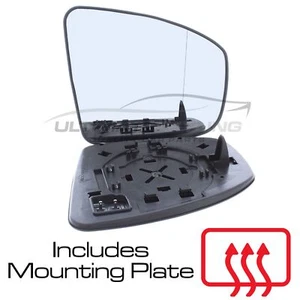 Wing Mirror Glass Fits Nissan Murano 2008-2012 Heated Aspherical Drivers Side - Picture 1 of 7