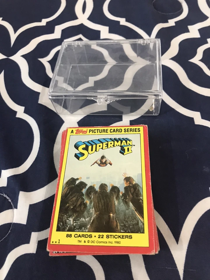 Lote de 40 tarjetas coleccionables de película Superman Series 2 1980 Foto 1 de 1