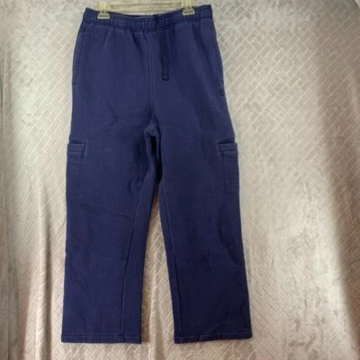 Fila Sports 男式大号运动裤工装口袋海军蓝直筒休闲裤 — 第 1/4 张图片