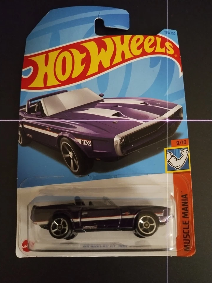 69 Shelby GT500 Purple Mustang Hotwheels **Error on Pinstripe** - Image 1 of 3