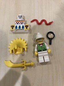 LEGO Dr Kilroy minifigure Adventures 7411 Orient Expedition Parts Snake Dr. Lot - Picture 1 of 4