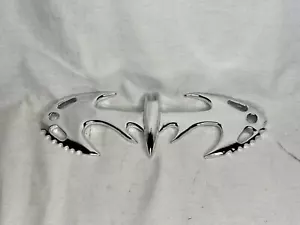 Dispositivo da pipistrello Batman and Robin, resina solida, placcato argento, replica oggetti di scena reali - Foto 1 di 10