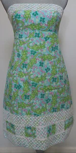 VESTIDO LILLY PULITZER Gator COCODRILO Sin tirantes RESORT Blanco ENCAJE Arcado CAMBIO 4 - Imagen 1 de 5