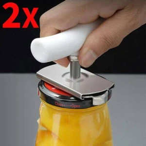 2 abridores de latas, abridor de tapas, abridor de tapas con tornillo giratorio, - Imagen 1 de 11