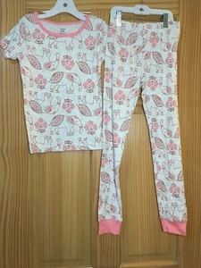 New Carter's Girls Elephant Allover Pajama Set Snug fit Short Sleeve Many sizes - Picture 1 of 1