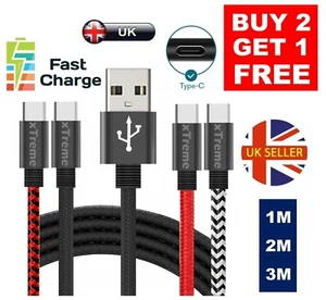 For Samsung S8 S9 S10+ S20 S20+ Type C Charging USB-C Fast Charger Data Cable - Picture 1 of 19