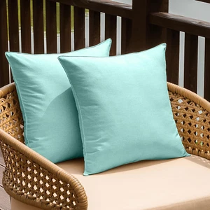 Outdoor Waterproof Throw Pillow Covers Set of 2 Decorative Farmhouse Garden Pill - Picture 1 of 12