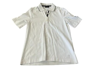 GOLFINO Under the Sea Polo, Womens US Size 6, White, Loose Fit, Collared, NEW - Picture 1 of 9