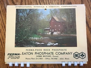 Vintage Kalender 1962: Eaton Phosphate Company, Perma-Phos Rock. Weber Brothers - Bild 1 von 9