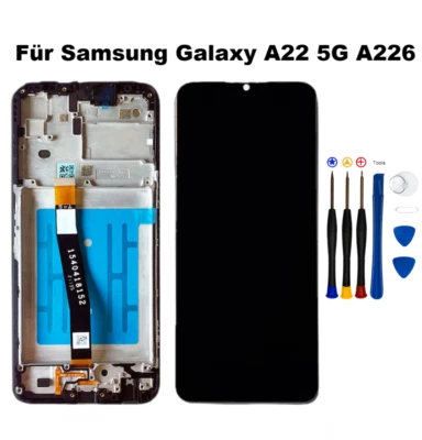 Display Für Samsung Galaxy A22 5G A226 LCD Bildschirm TouchScreen Mit Rahmen - Bild 1 von 4