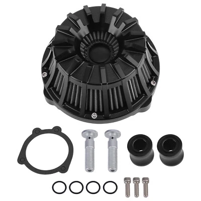 Cylinder Air Filter Kit for Harley Sportster 883 1200 Forty Eight 2004-22 Black - Image 1 of 4