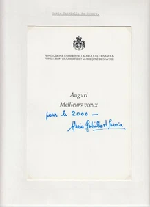 Principessa Maria Gabriella di Savoia, autografo originale, regalità, Italia (L6413) - Foto 1 di 1