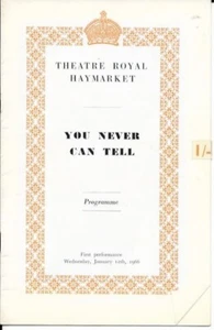 Ralph Richardson  "You Never Can Tell"   London   Playbill   1966  Bernard Shaw - Picture 1 of 7