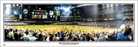Arizona Diamondbacks 2001 WORLD SERIES CELEBRATION Stadium Panorama POSTER Print Cover