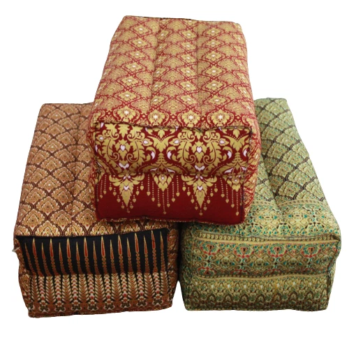 Cojín Kapok tailandés natural acolchado tailandés forma rectangular Foto 1 de 4