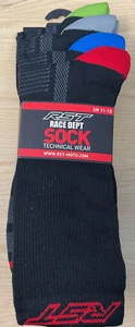 RST 3086 Race Dept Socks 4 Pack Motorcycle Stop Bacteria Technology - Picture 1 of 3