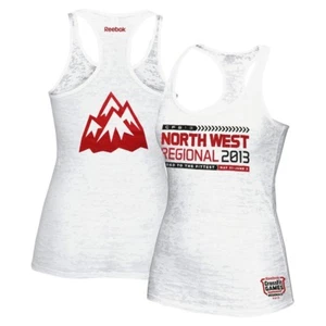 Camiseta sin mangas Reebok 2013 CrossFit North West Regional para mujer blanca agotada - Imagen 1 de 3