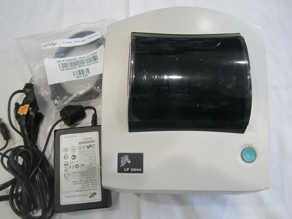 Zebra LP 2844 Label Thermal Printer USB the same version GC420d with peeler  - Image 1 of 1