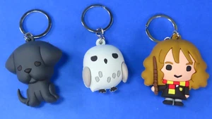 Lote de (3) Harry Potter Hermoine Granger Llaveros Figura 3D Llaveros Bolsa Clips - Imagen 1 de 7