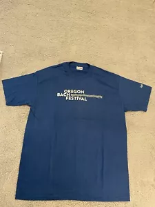 Vintage Oregon Bach Festival Shirt Single stitch Hanes Beefy Large Made in USA - Picture 1 of 8