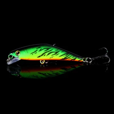 20 Couleur Leurre Poisson Nageur Minnow Swimbait Pêche 6.8CM 5.2G perche truite - Photo 1/4