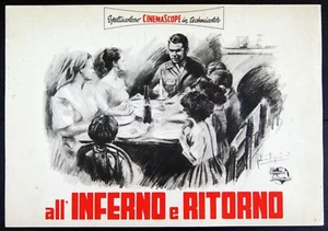 fotobusta pittorica film ALL'INFERNO E RITORNO - TO HELL AND BACK Audie Murphy o - Picture 1 of 1