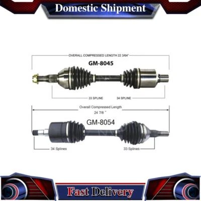 TrakMotive 前对 CV 轴轴接头适用于别克 Regal 2004 2003 2002 2001 — 第 1/3 张图片