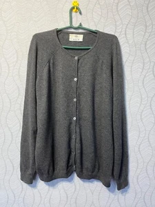 Allude 100% Kaschmir Damen Strickjacke grau Oversize Größe M - Bild 1 von 9