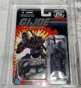 Hasbro Gi Joe 25th Anniversary Commando Snake Eyes Action Figure AFA graded ex+/ - Picture 1 of 18