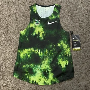 Nike AeroSwift Oregon Track Club Green Forest Singlet Womens Size XS CW1162-100 - Picture 1 of 5