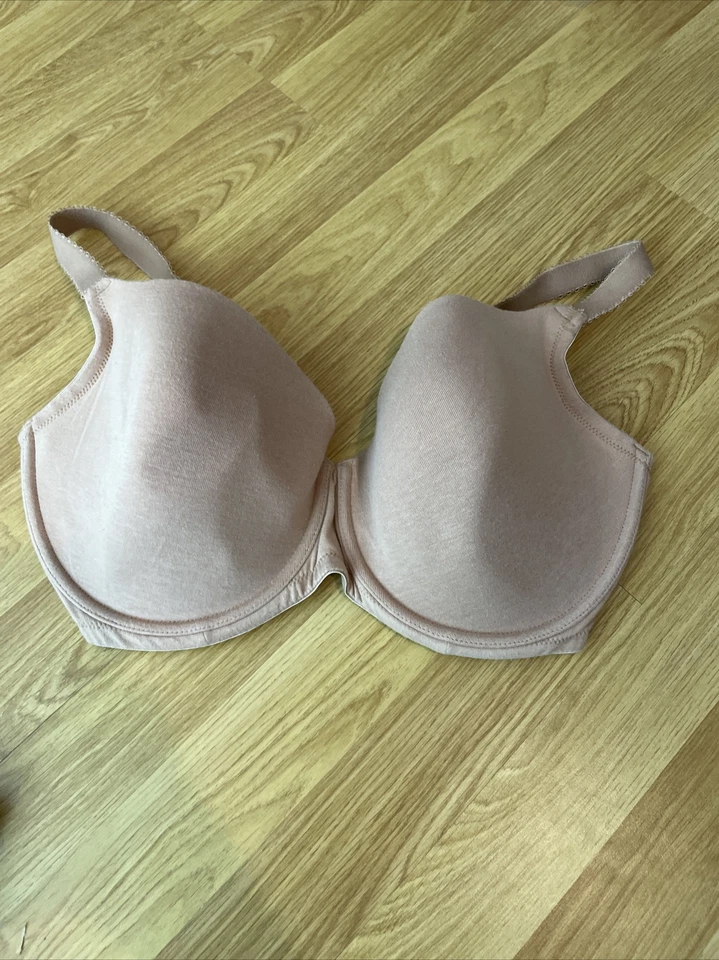 Womens Next Uk 34G Beige Jersey Padded Underwired Casual Balcony Bra - Image 1 of 4
