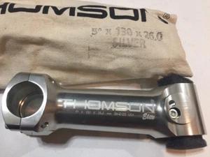 THOMSON ELITE 5 DEGREE 130 X 26.0 STEM - SILVER - Picture 1 of 12