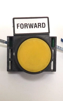 Push Button Switch (Yellow) with Lovato 8 LM2T C10 Contacts - Image 1 of 3