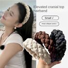 Elevated Cranial Apex Wide Hairband Cloth Face Wash Hair Band  Women Girls