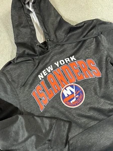 New York Islanders NHL Hoodie Fanatics Gray/Blue/Orange Mens Size X-Large Tall - Picture 1 of 8